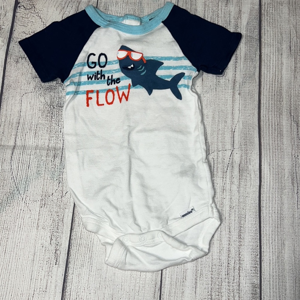 Baby boy shark & ocean outfit bundle 3-6 months - Picture 2 of 16